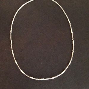 Petite beaded necklace.